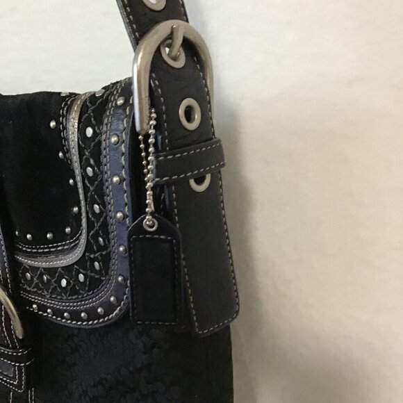 Coach Soho Signature Black Crossbody Shoulder Bag - Picture 6 of 15